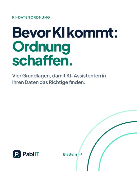 Titelseite: Bevor KI kommt: Ordnung schaffen